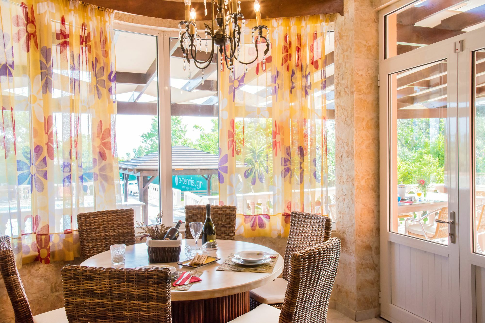 Villa Maxim With Private Pool & Tennis Court Halikounas Exterior foto