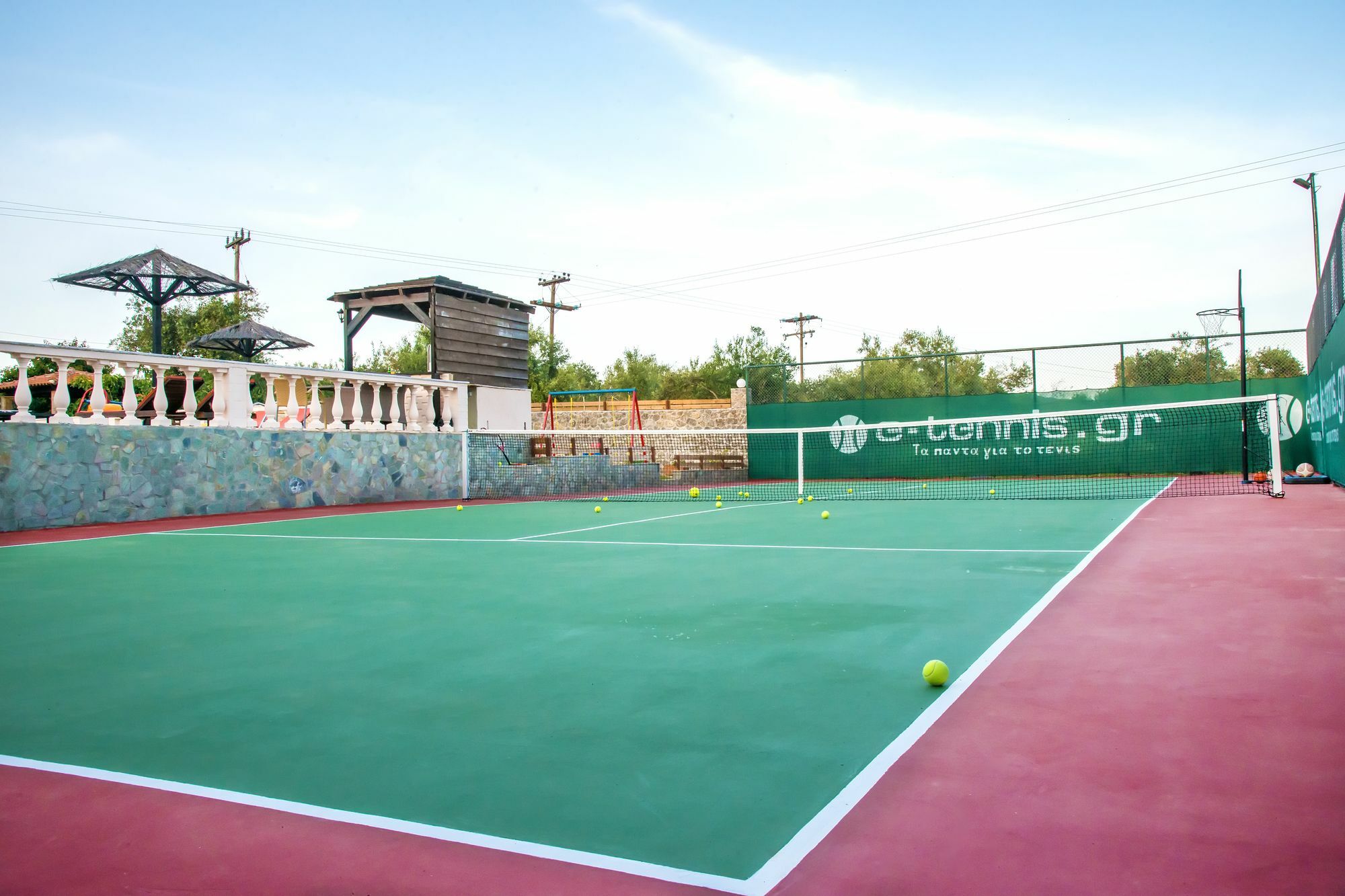 Villa Maxim With Private Pool & Tennis Court Halikounas Exterior foto